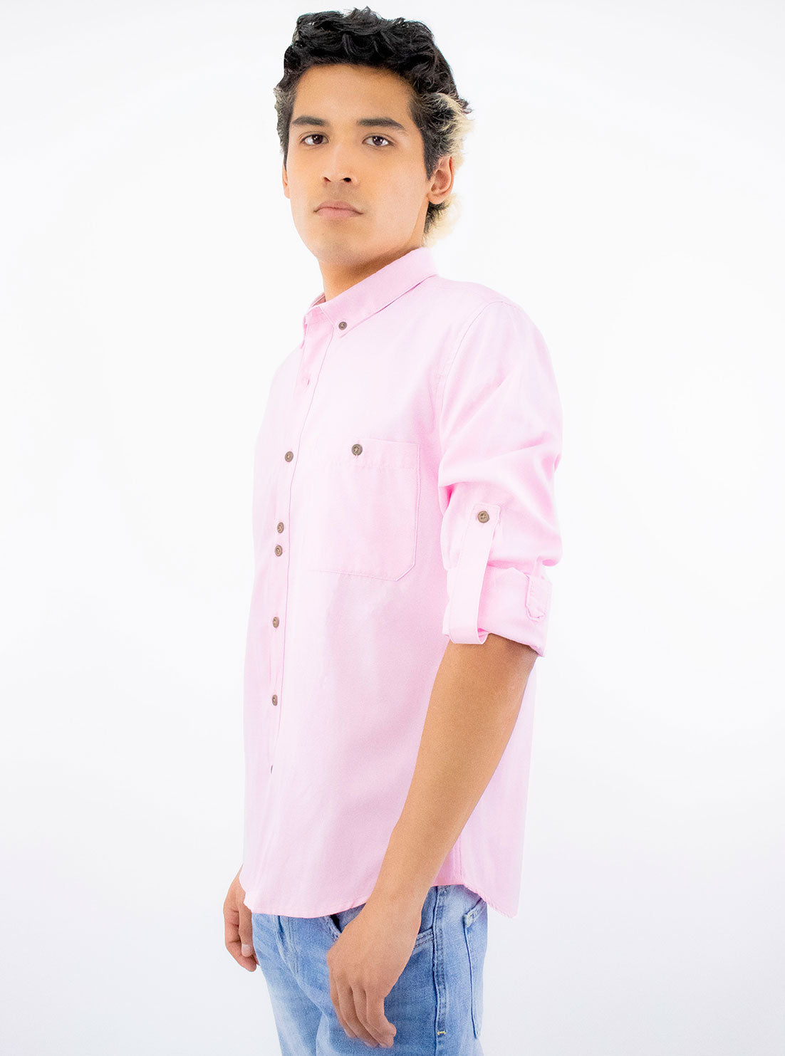 Camisa color sales rosa