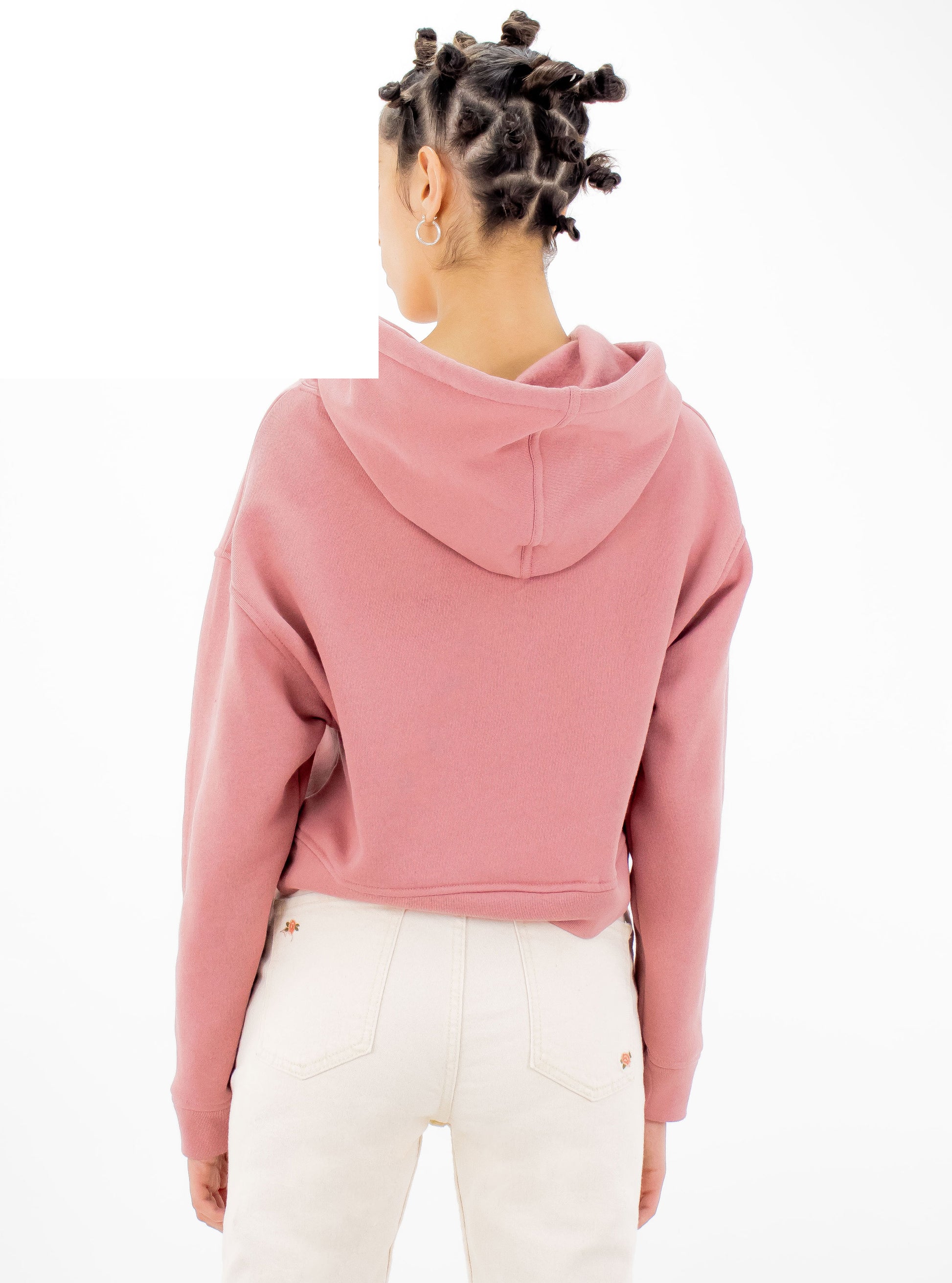 Sudadera con capucha de color rosa – COMFORT JEANS