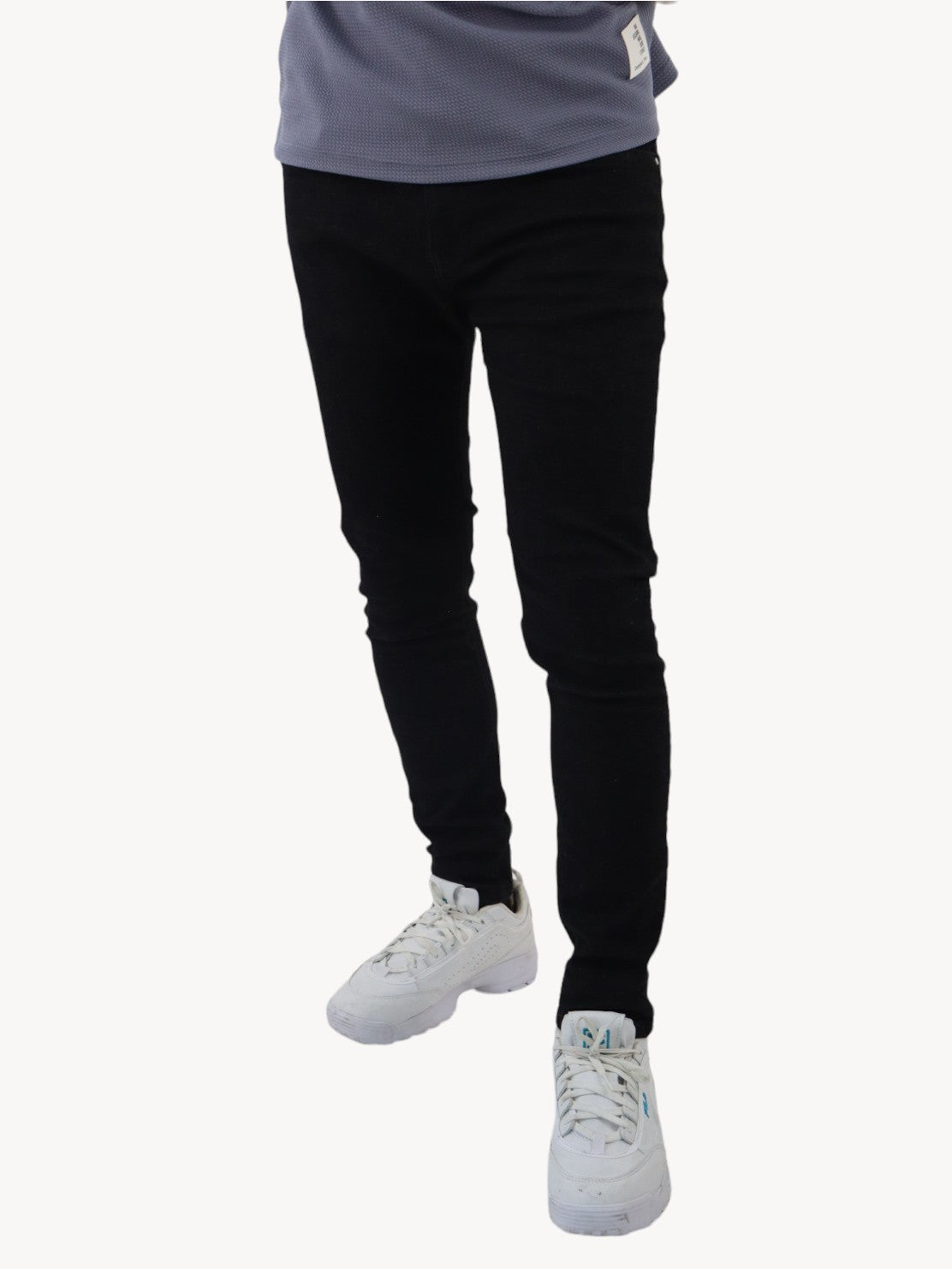 Jeans skinny negro jaspeado (NUEVA TEMPORADA)