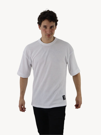 Playera oversize con gráfico de color blanco (NUEVA TEMPORADA)