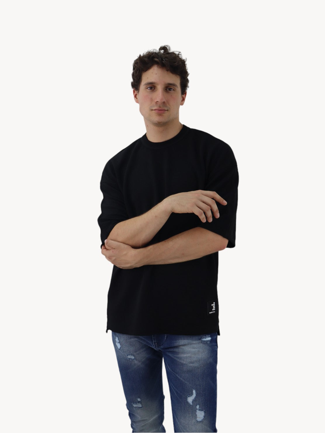 Playera oversize de color negro (NUEVA TEMPORADA)