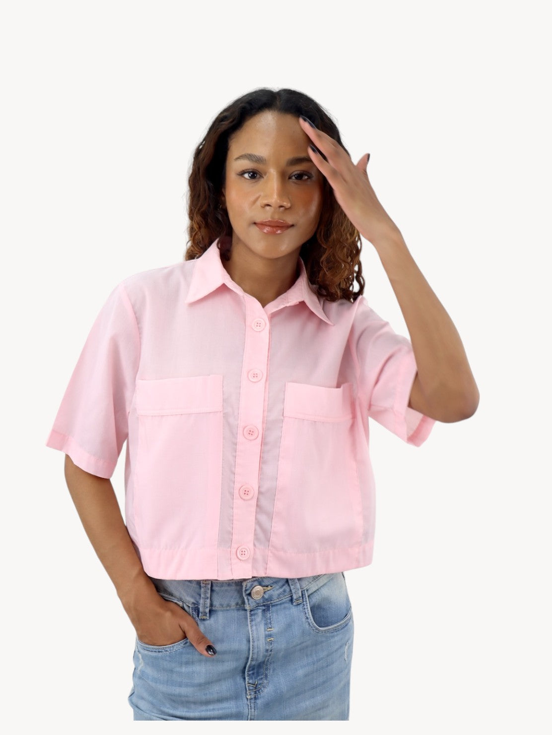 Camisa color rosa sale