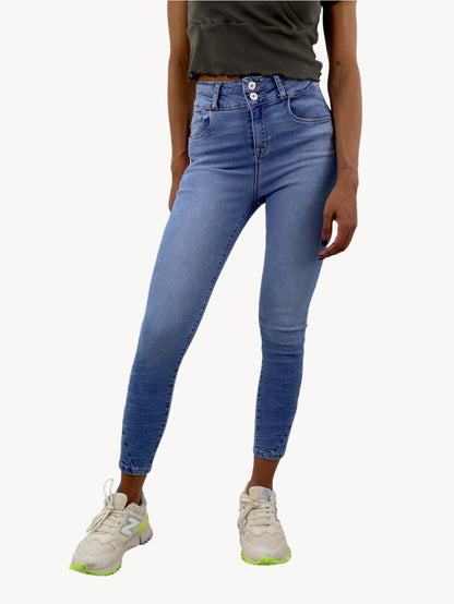 Jeans skinny corto azul medio (NUEVA TEMPORADA)