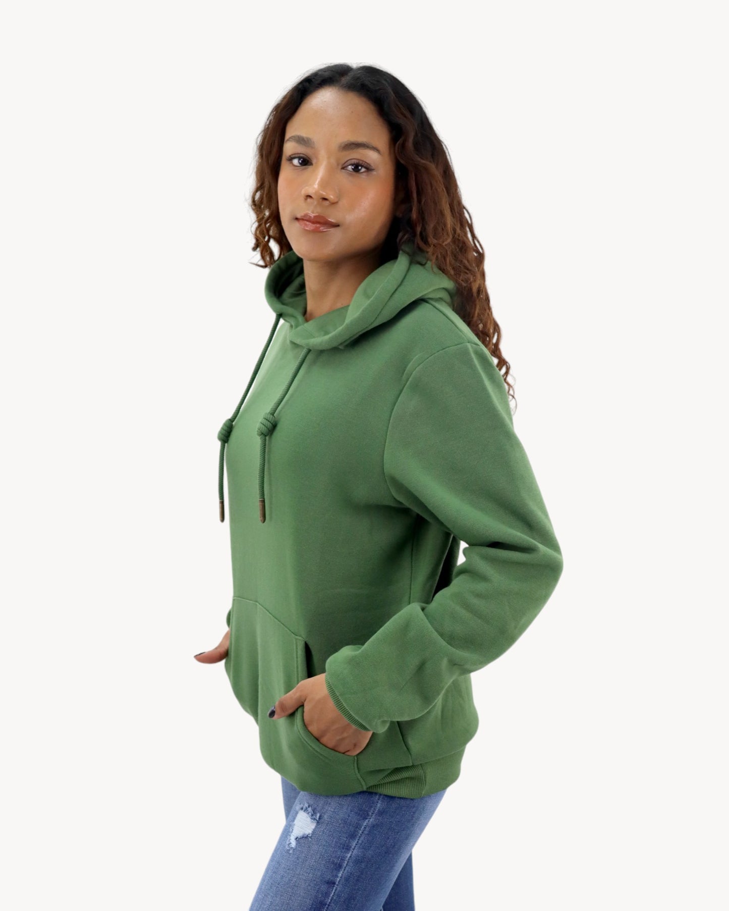 Hoodie unisex verde militar (NUEVA TEMPORADA)