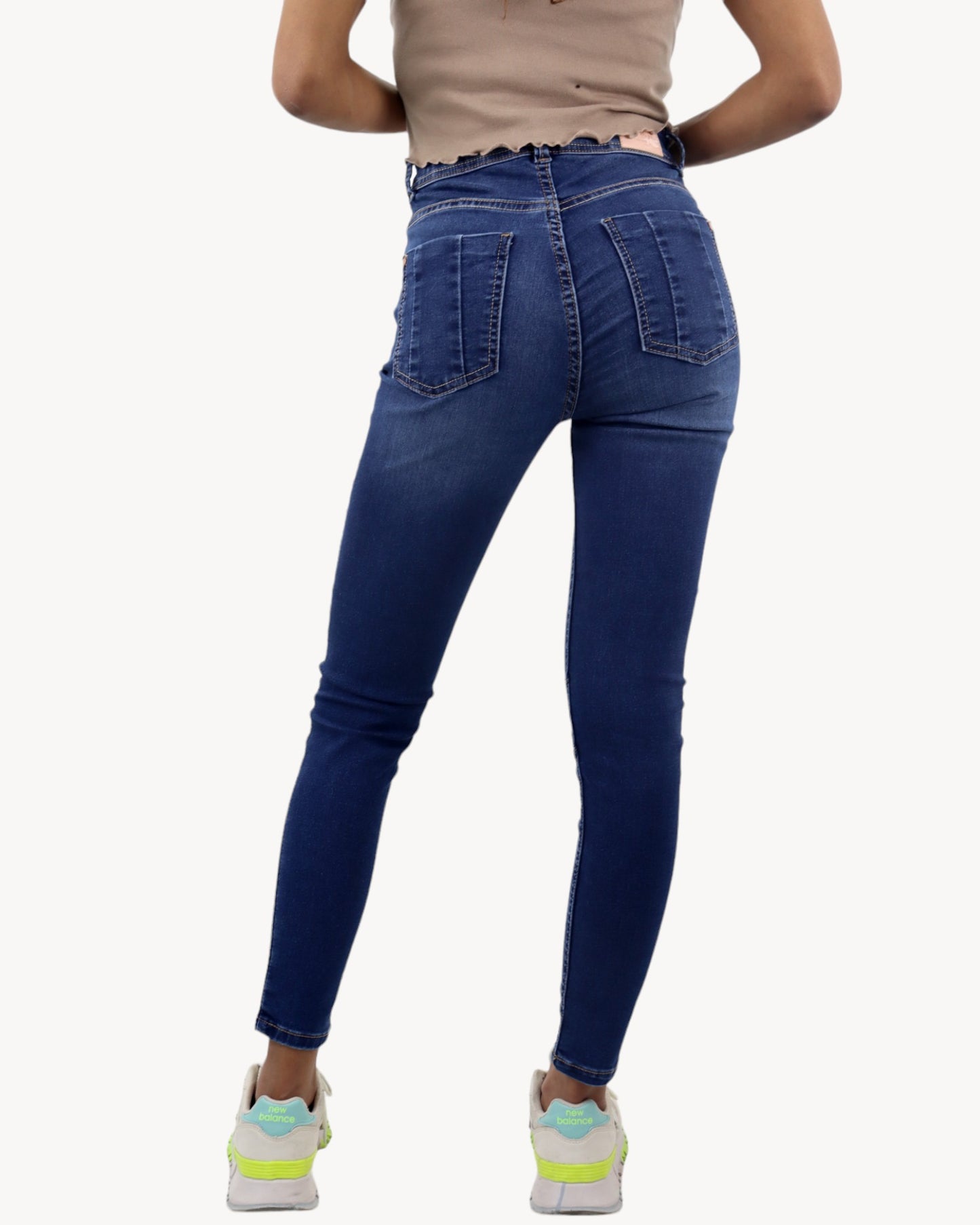 Jeans skinny tiro alto azul oscuro (NUEVA TEMPORADA)