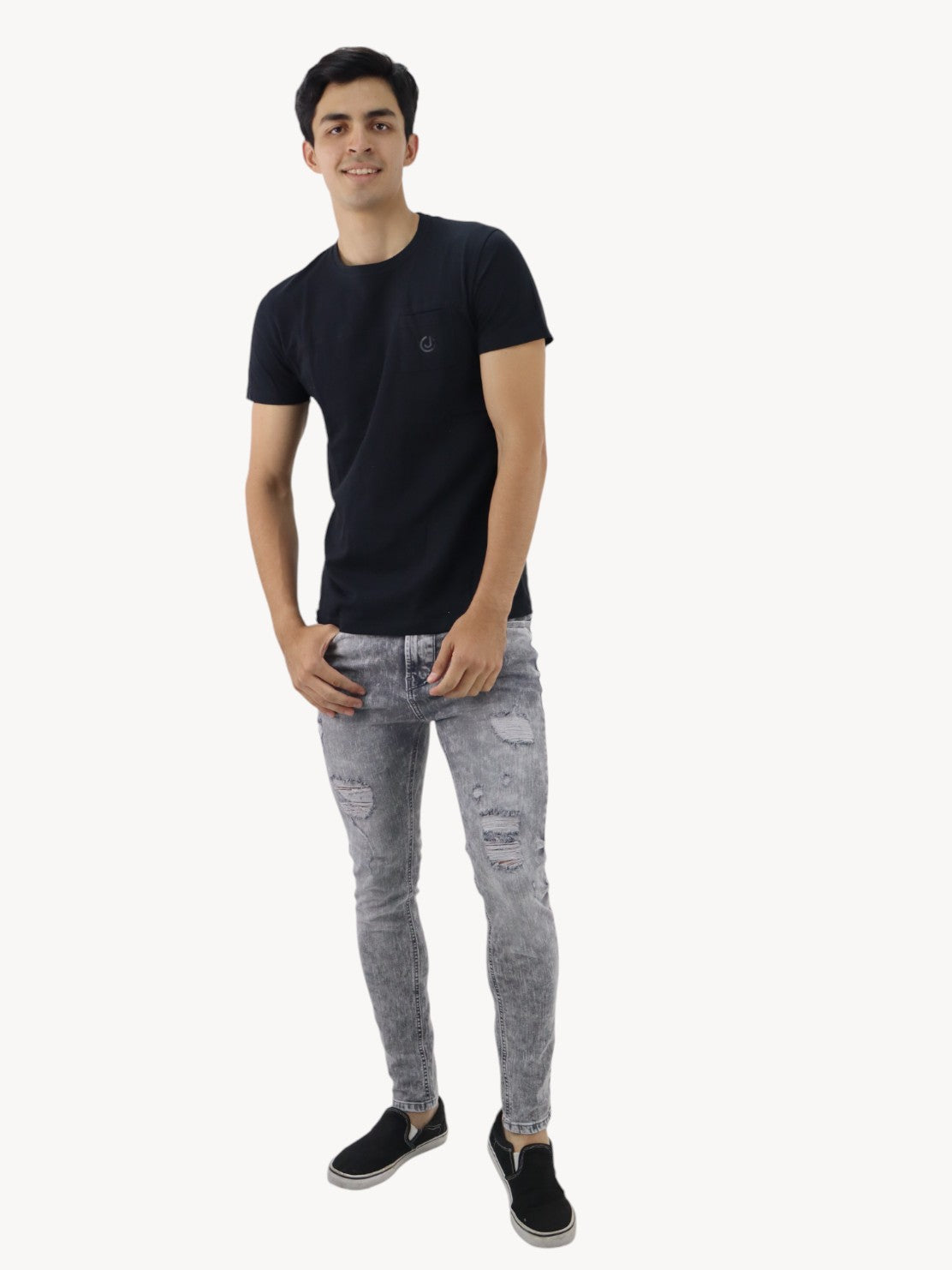 Jeans skinny de color gris con snow (NUEVA TEMPORADA)