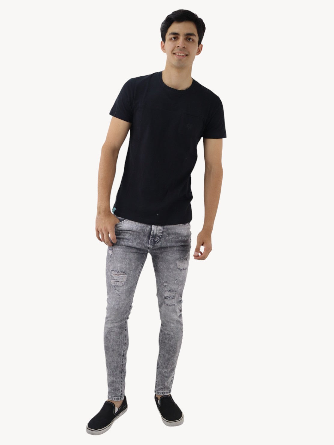 Jeans skinny de color gris con snow (NUEVA TEMPORADA)