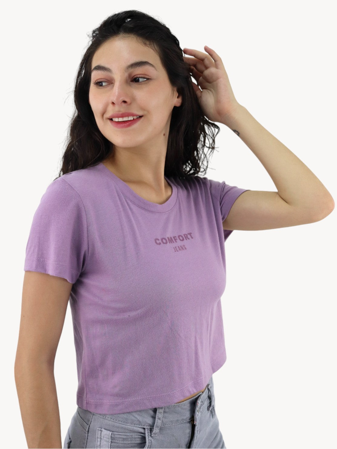 Playera slim size de color lila (NUEVA TEMPORADA)