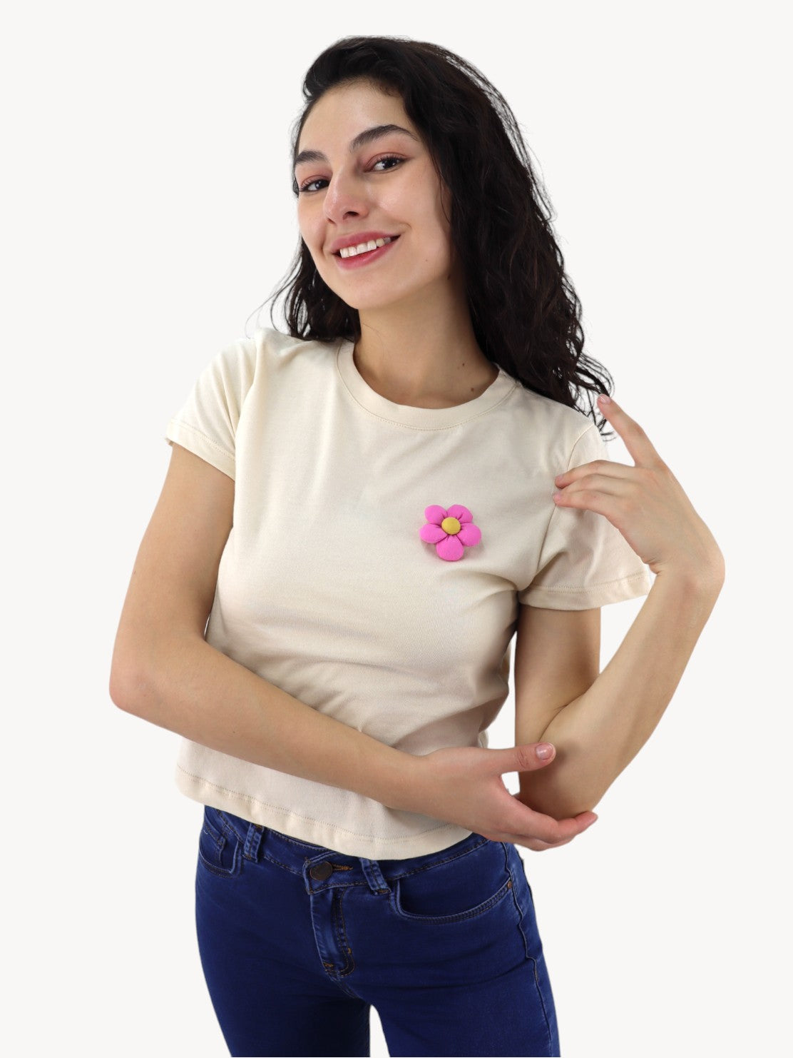 Playera manga corta con diseño floral (NUEVA TEMPORADA)