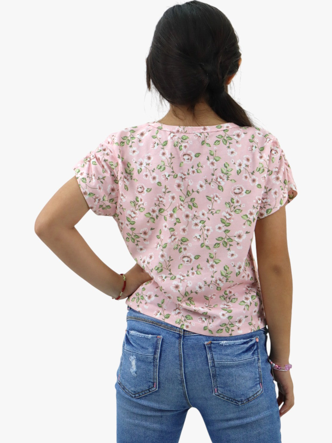 Playera manga corta con print floral (NUEVA TEMPORADA)