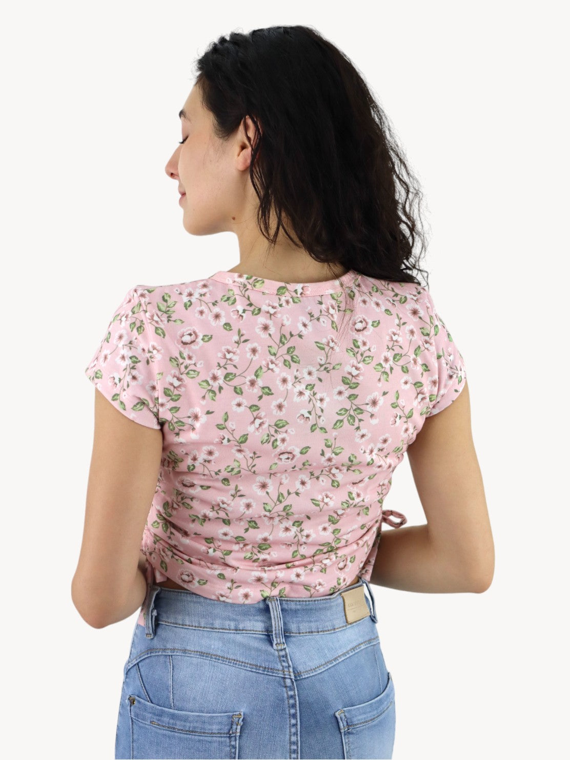 Playera manga corta con print floral (NUEVA TEMPORADA)