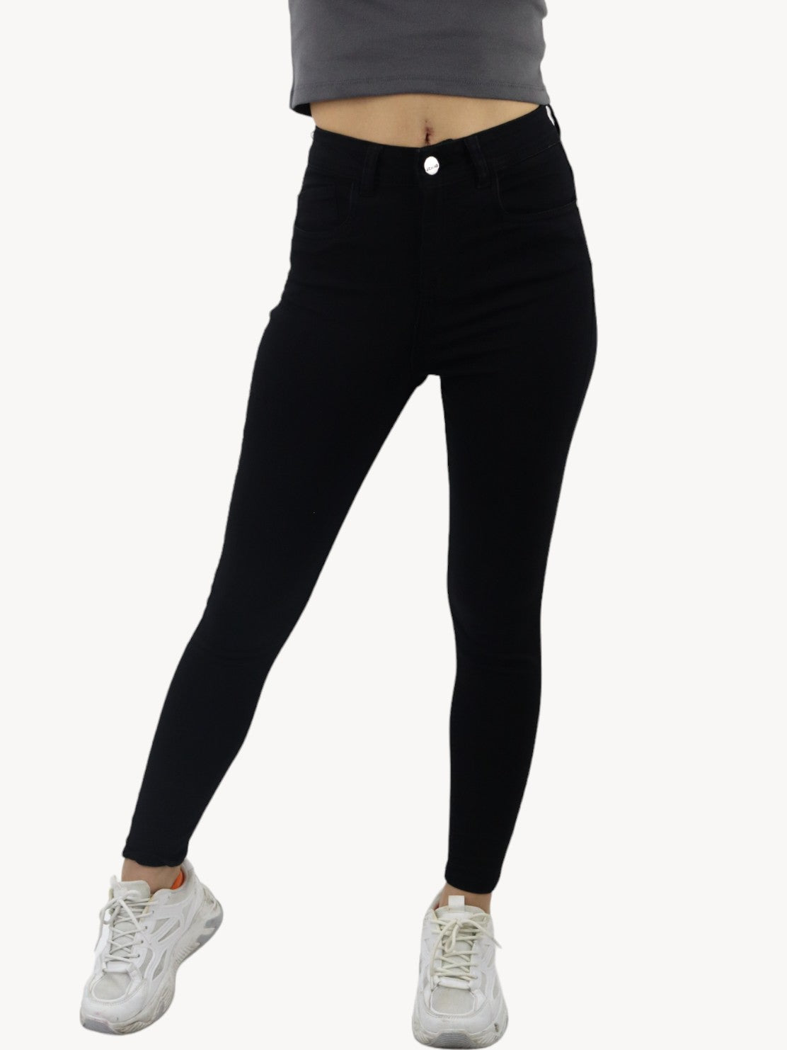 Jeans skinny tiro alto negro (NUEVA TEMPORADA)