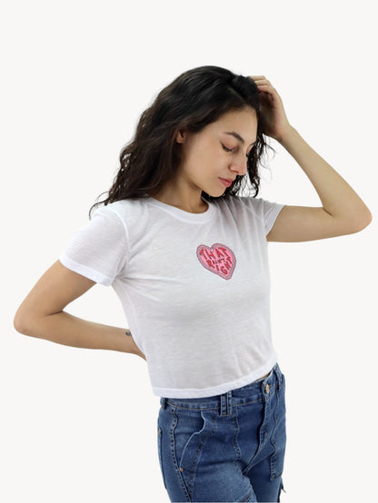 Playera slim size con diseño de corazón (NUEVA TEMPORADA)