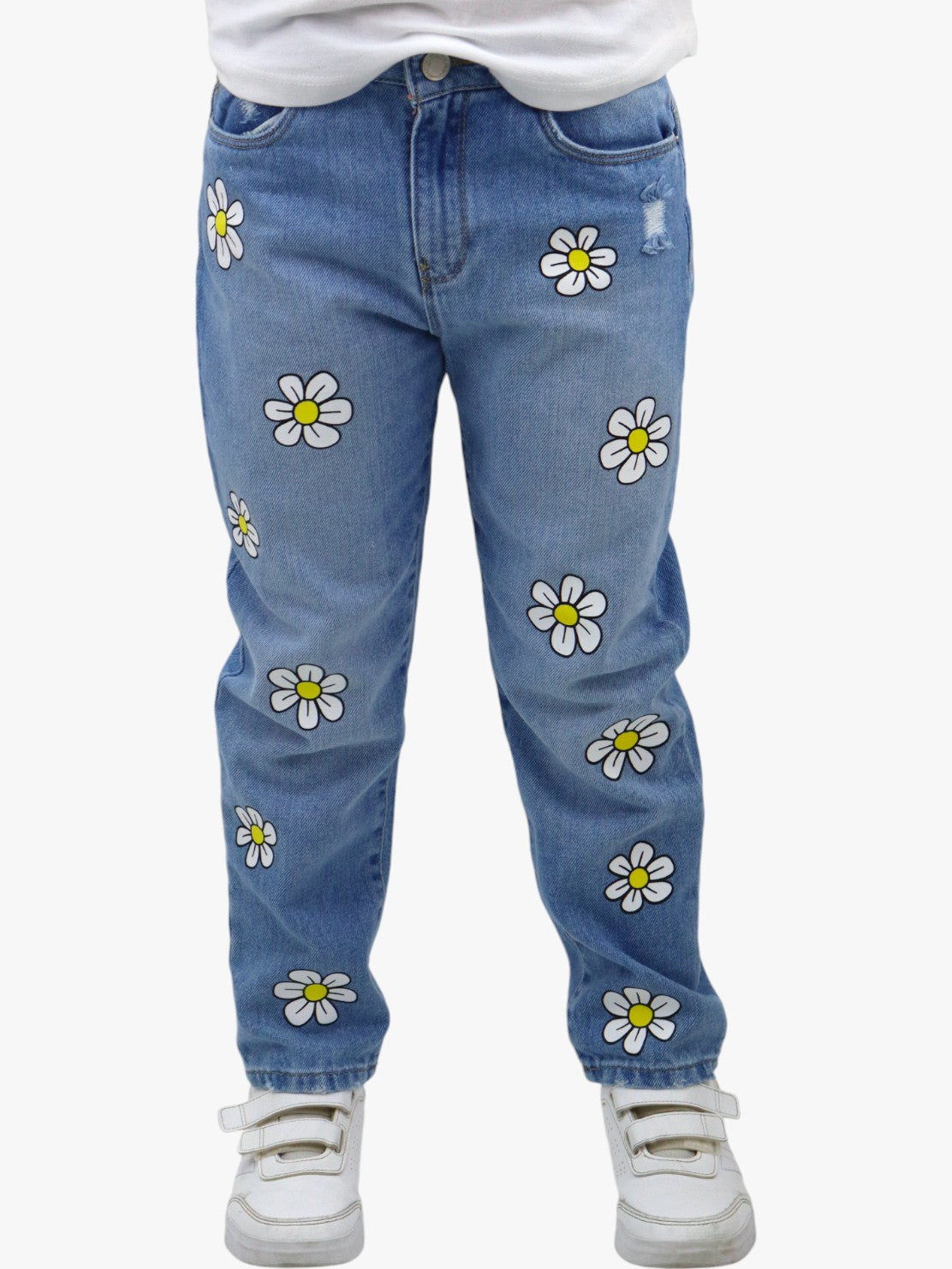 Jeans mom clasic con estampado floral (NUEVA TEMPORADA)