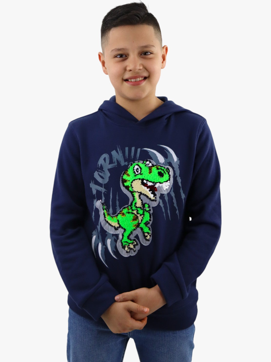 Sudadera con lentejuela reversible de dinosaurio (NUEVA TEMPORADA)