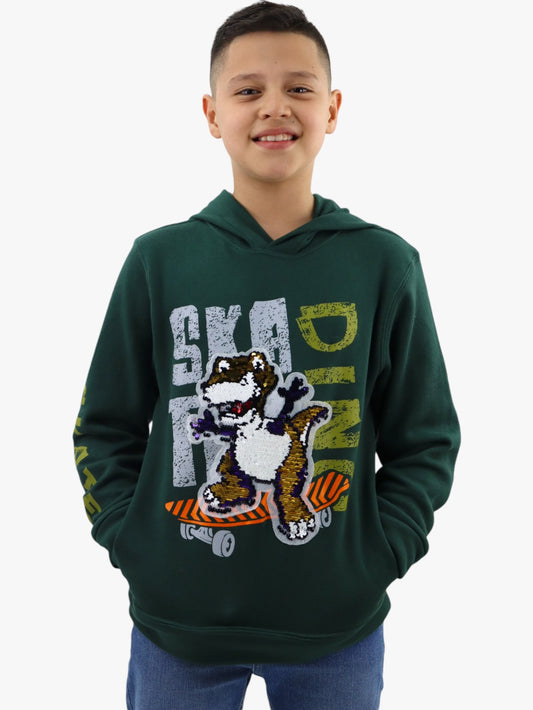 Sudadera con lentejuela reversible de dinosaurio (NUEVA TEMPORTADA)