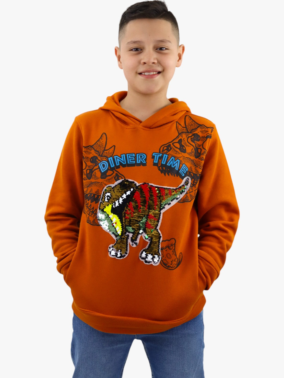 Sudadera con lentejuela reversible de dinosaurio (NUEVA TEMPORADA)