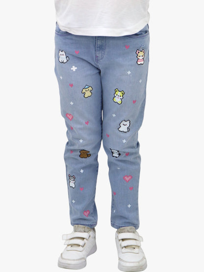 Jeans mom clasic con estampado de animalitos (NUEVA TEMPORADA)