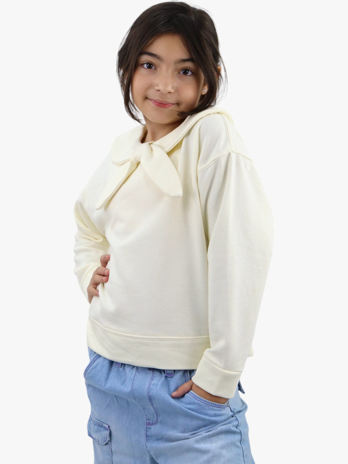 Sudadera blanca niña online