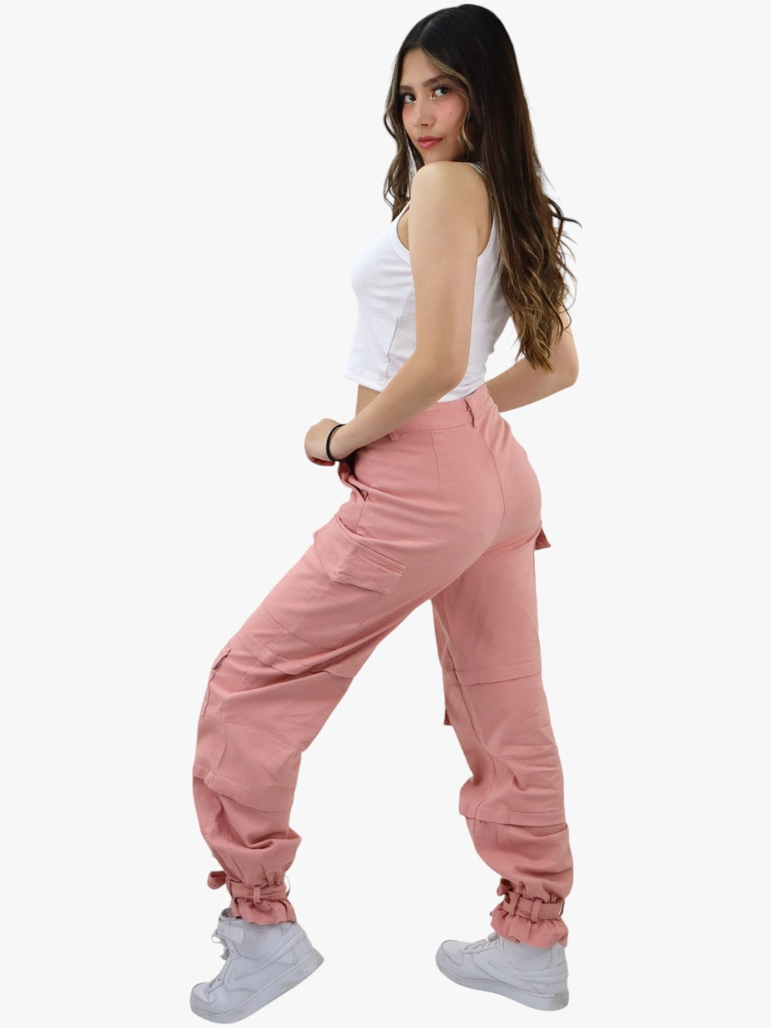 Pantalón cargo de color rosa (NUEVA TEMPORADA)