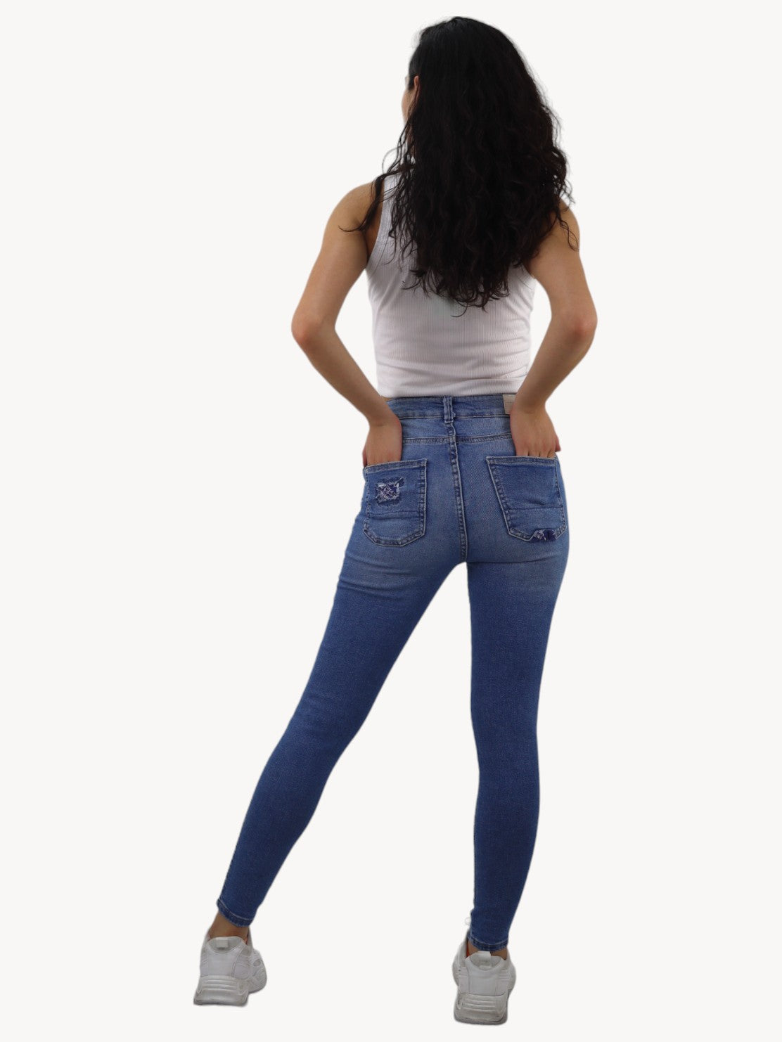 Pantalones comfort jeans mujer sale