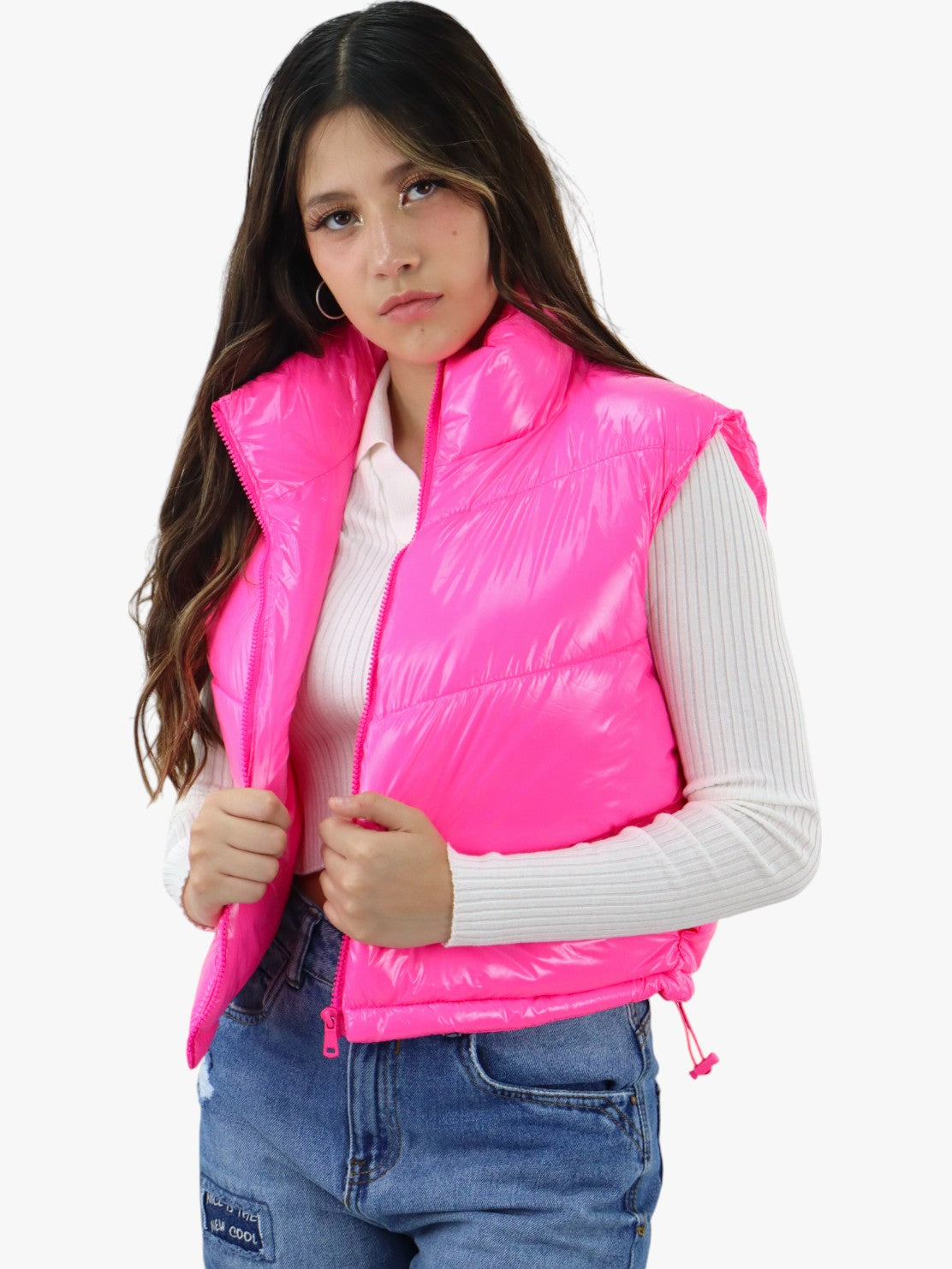 Chaleco acolchado de color rosa (NUEVA TEMPORADA)