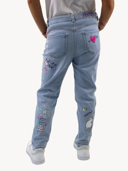 Jeans mom clasic edición especial con estampado (NUEVA TEMPORADA)