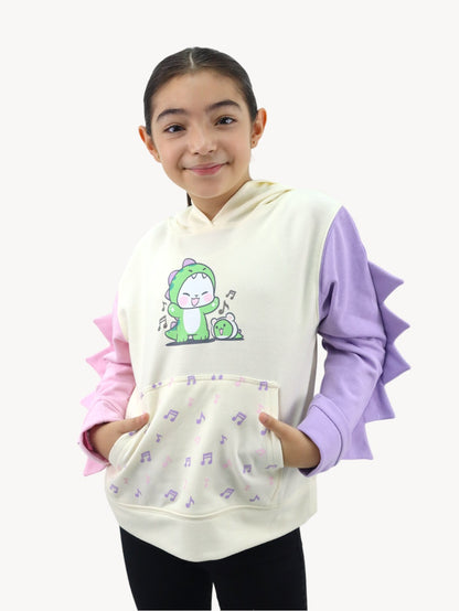 Sudadera multicolor con diseño en capucha de dinosaurio (NUEVA TEMPORADA)