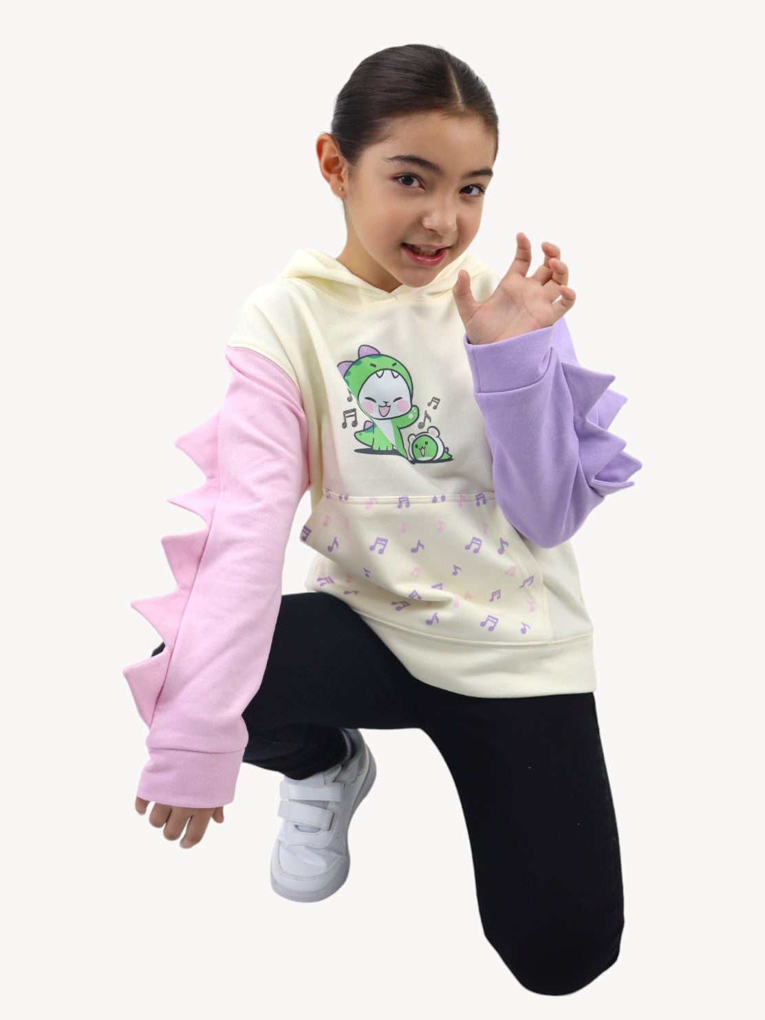 Sudadera multicolor con diseño en capucha de dinosaurio (NUEVA TEMPORADA)