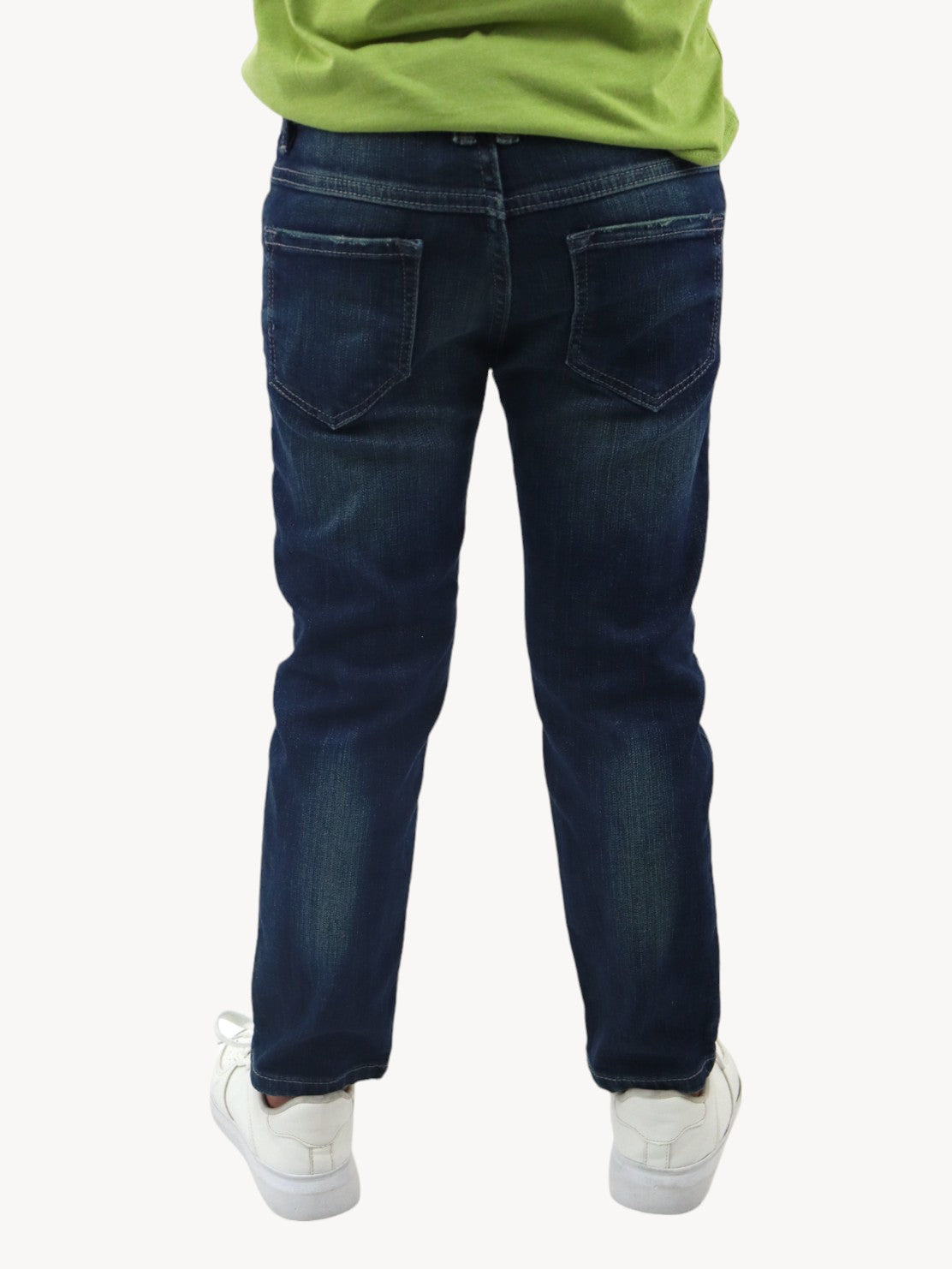 Jeans slim de color azul oscuro con destrucción (NUEVA TEMPORADA)