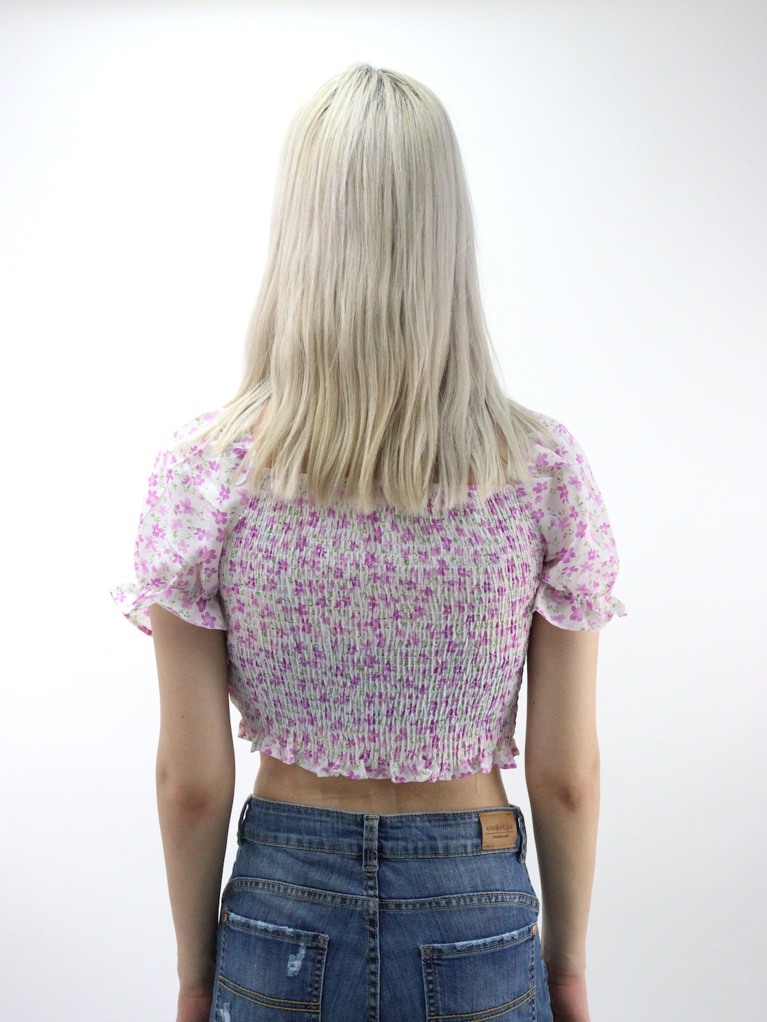 Blusa con estampado floral y mangas abullonadas (NUEVA TEMPORADA)