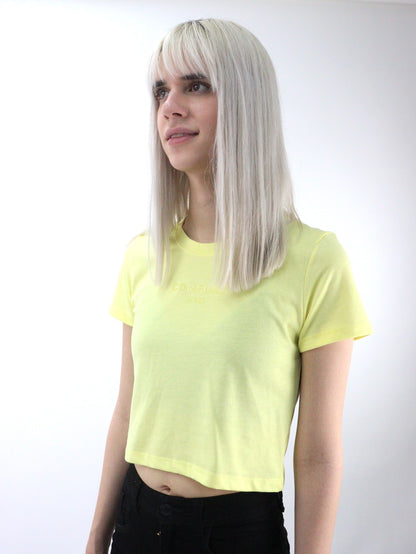 Playera slim size de color amarillo (NUEVA TEMPORADA)