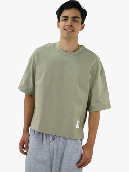 Playera oversize de color verde olivo (NUEVA TEMPORADA)