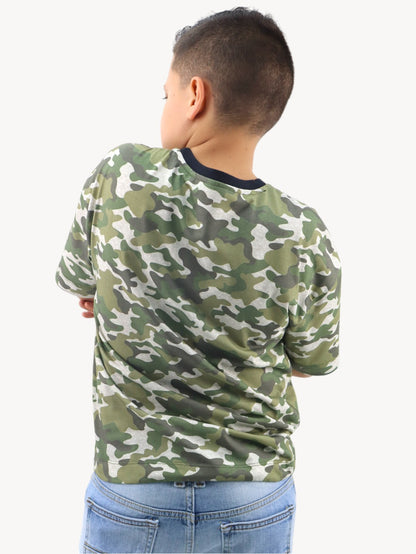 Playera manga corta de camuflaje (NUEVA TEMPORADA)