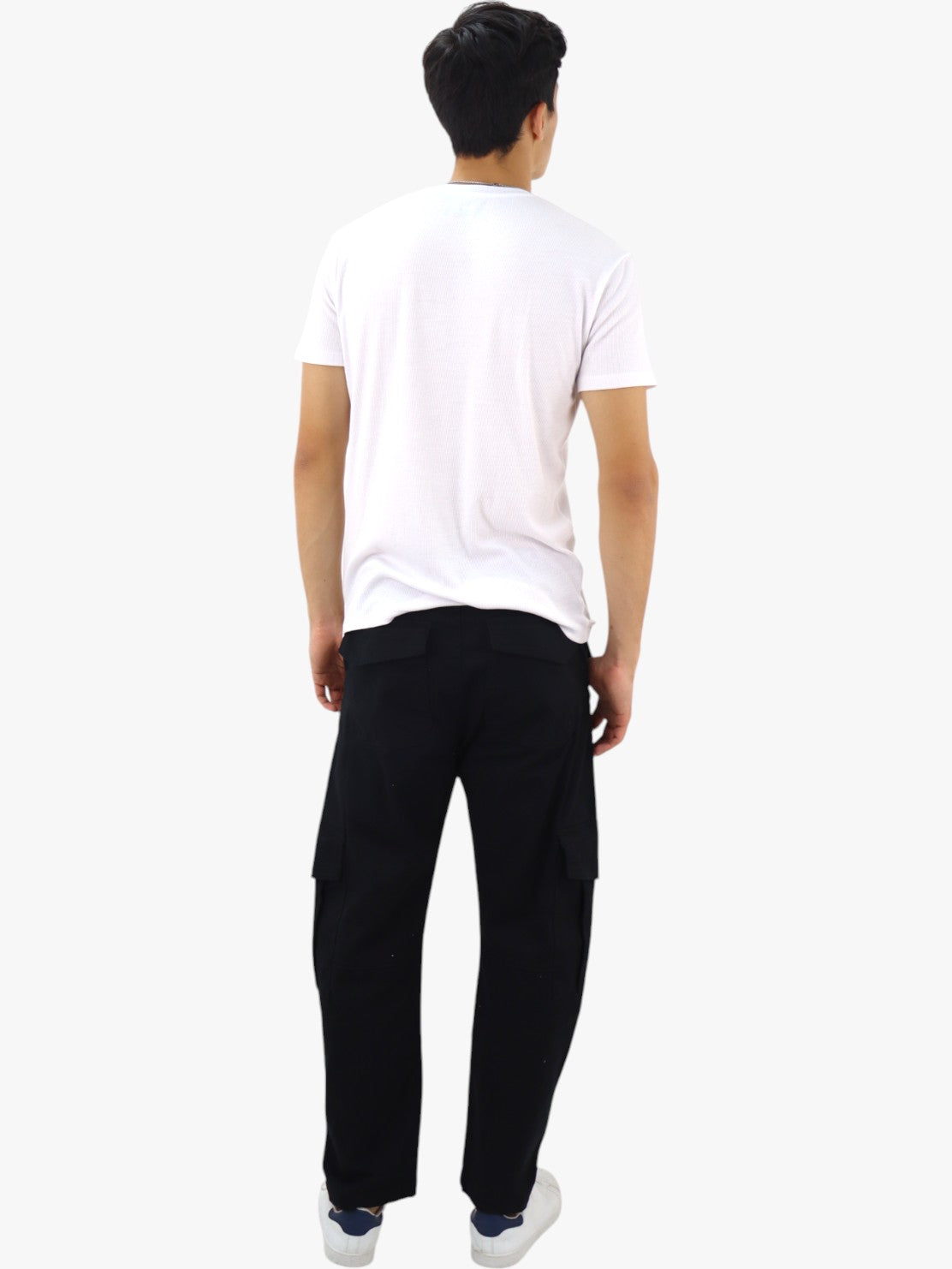 Pantalón cargo de gabardina estilo baggy color negro (NUEVA TEMPORADA)