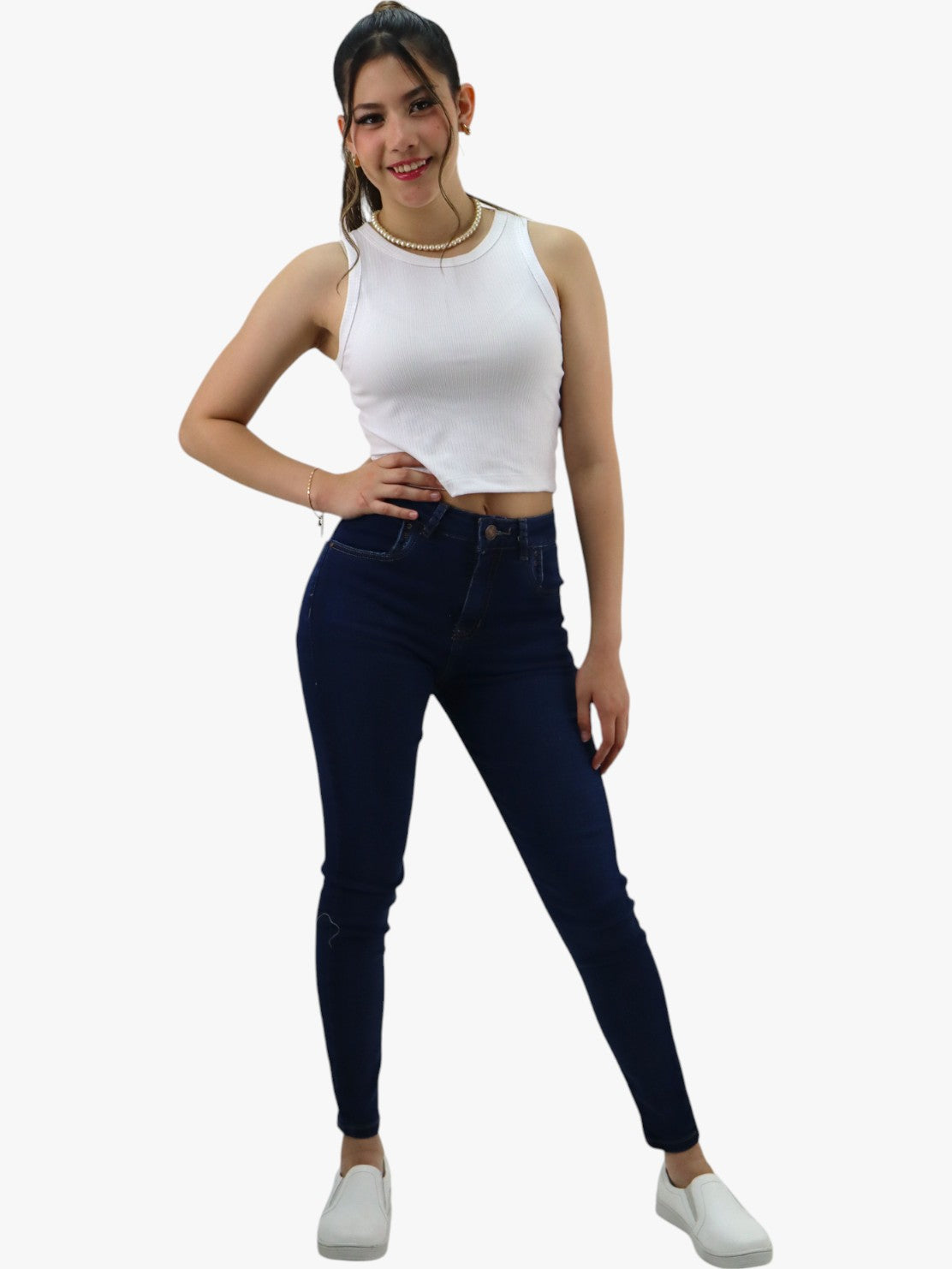 Jeans skinny azul oscuro (NUEVA TEMPORADA)