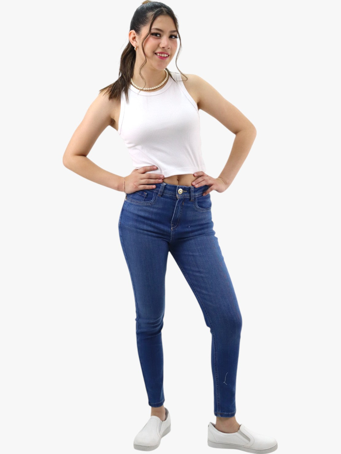 Jeans skinny azul medio (NUEVA TEMPORADA)