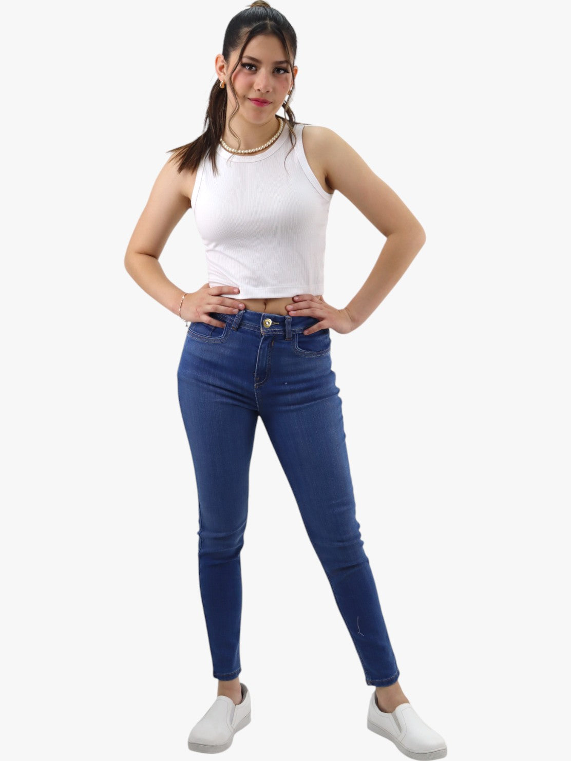 Jeans skinny azul medio (NUEVA TEMPORADA)