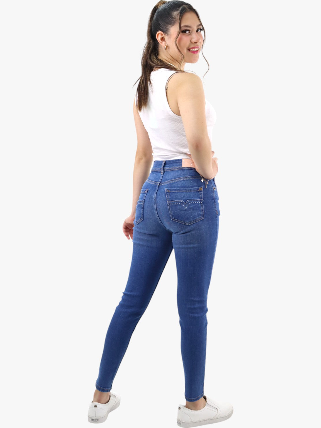 Jeans skinny azul medio (NUEVA TEMPORADA)