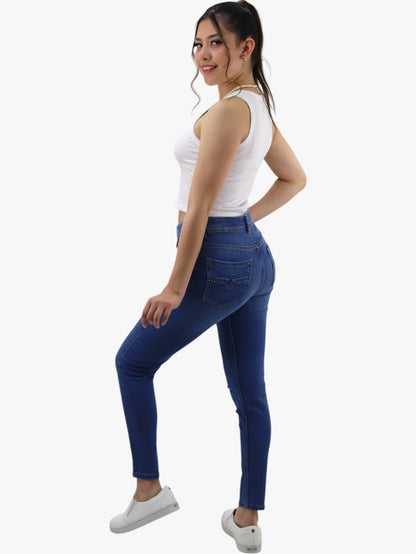 Jeans skinny azul medio (NUEVA TEMPORADA)