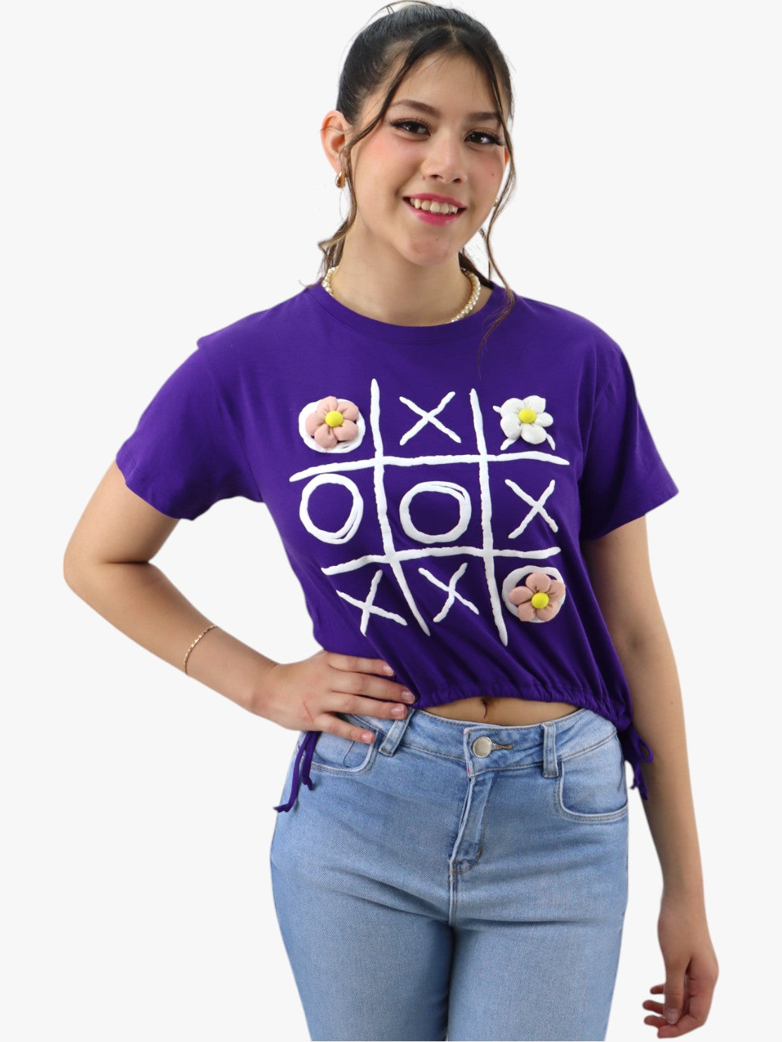 Playera morada con juego de gato (NUEVA TEMPORADA)