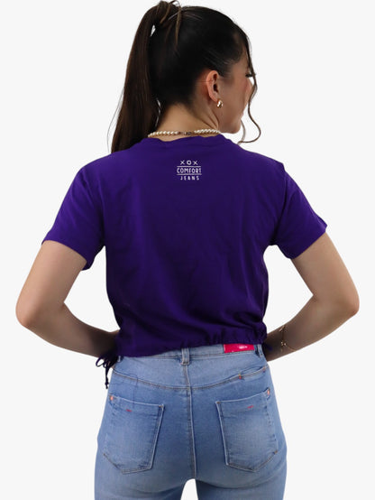 Playera morada con juego de gato (NUEVA TEMPORADA)