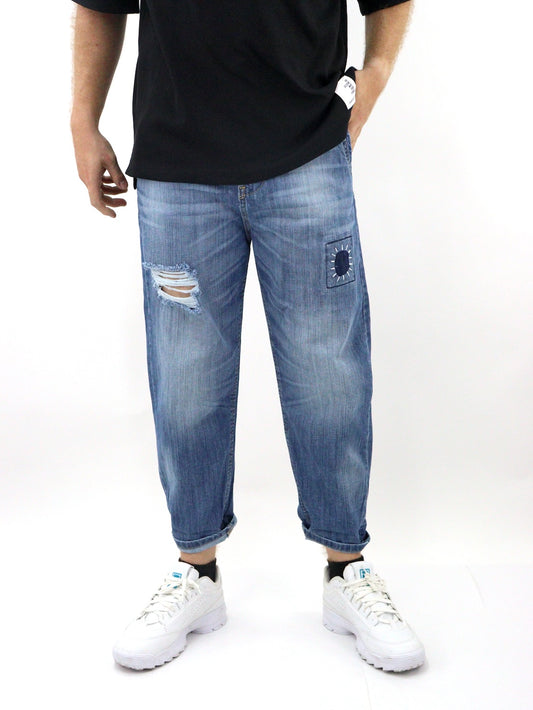 Jeans estilo loose de color azul medio (NUEVA TEMPORADA)