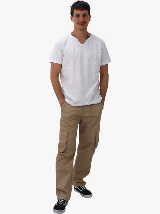 Pantalón baggy gabardina khaki (NUEVA TEMPORADA)