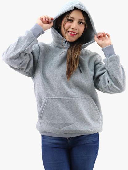 Hoodie básica unisex gris claro con capucha (NUEVA TEMPORADA)