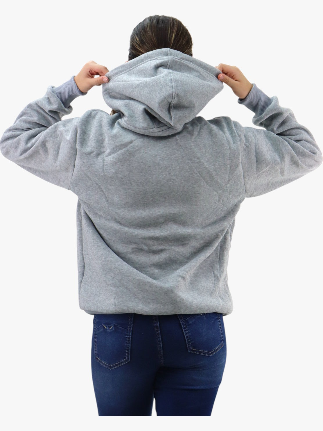 Hoodie básica unisex gris claro con capucha (NUEVA TEMPORADA)