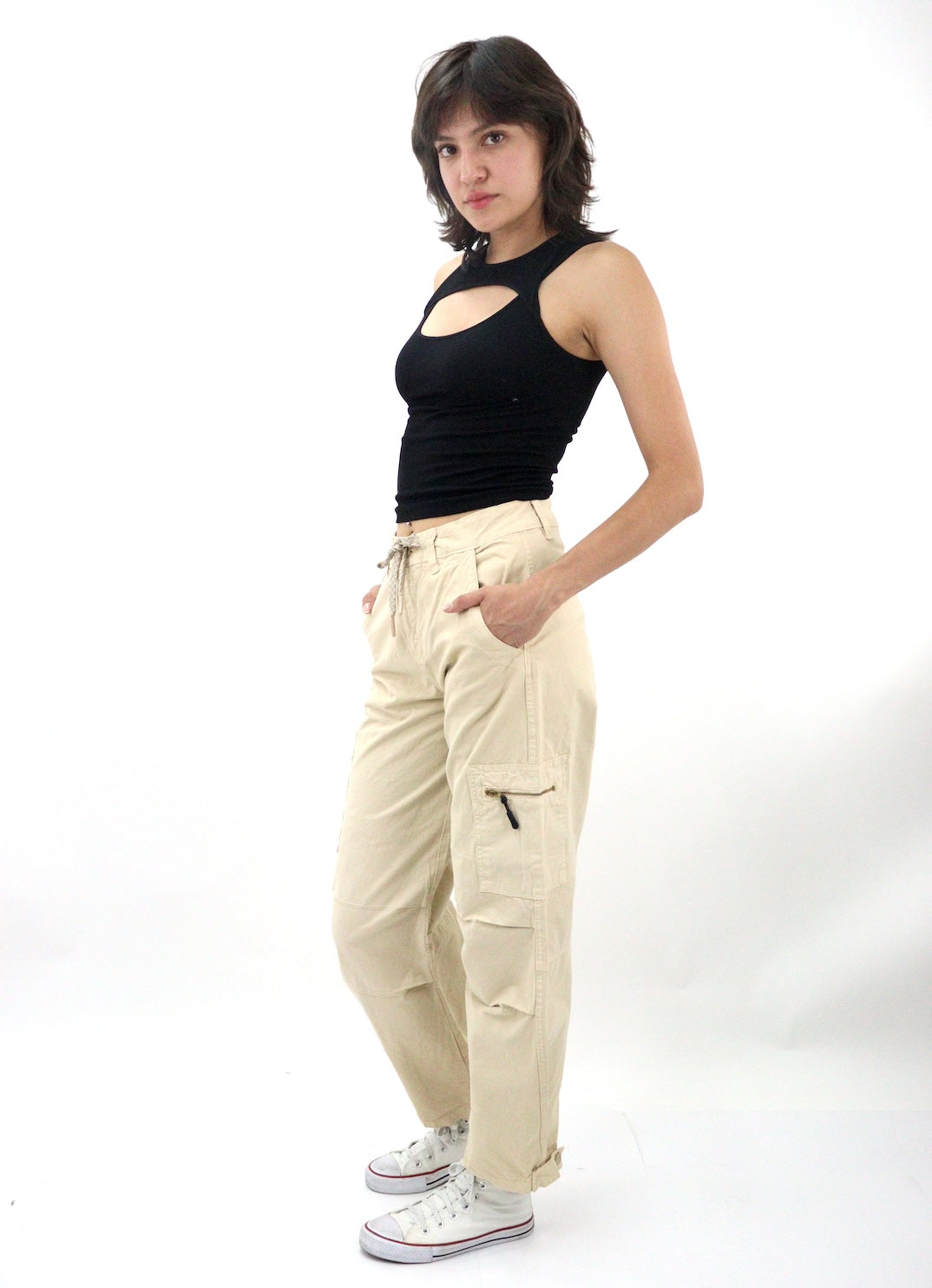 Jeans Baggy- Cargo de Gabardina (NUEVA TEMPORADA)