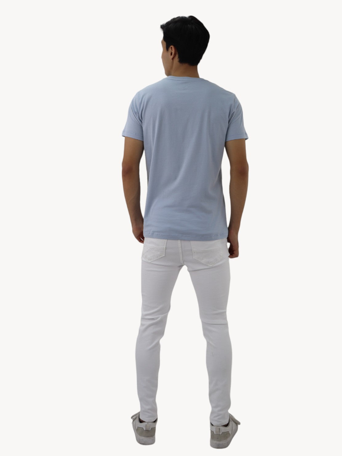 Jeans skinny de color blanco con destrucción (NUEVA TEMPORADA)