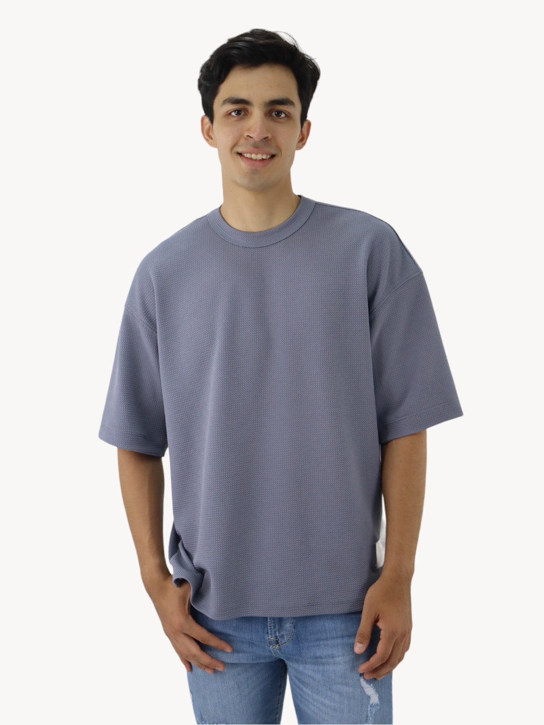 Playera oversize de color gris (NUEVA TEMPORADA)