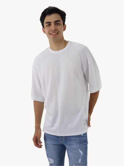 Playera oversize de color blanco (NUEVA TEMPORADA)